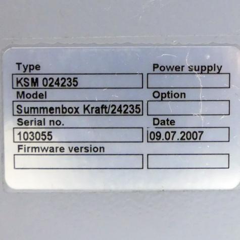 Verstärker Summenbox Kraft/24235  Neu