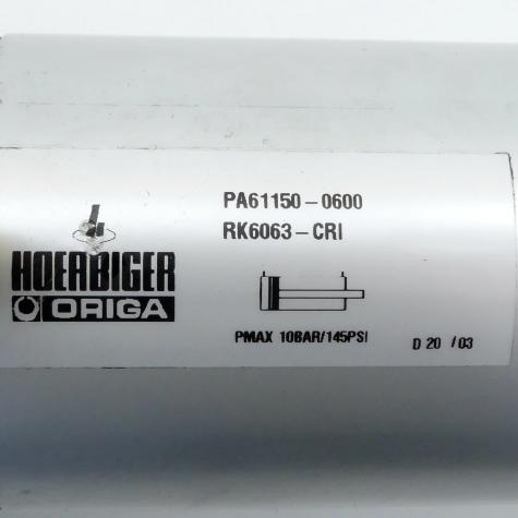 Pneumatikzylinder RK6063-CRI Gebraucht