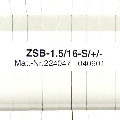 Basisklemmblock ZSB-1.5/16-S/+/- Neu OVP
