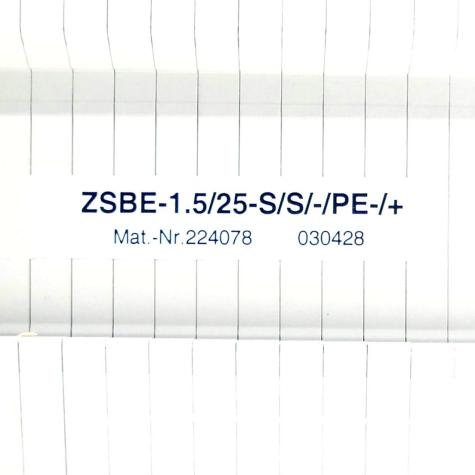 Base terminal block ZSBE-1.5/25-S/S/-PE-/+ New FS