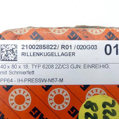 Deep groove ball bearing  New FS