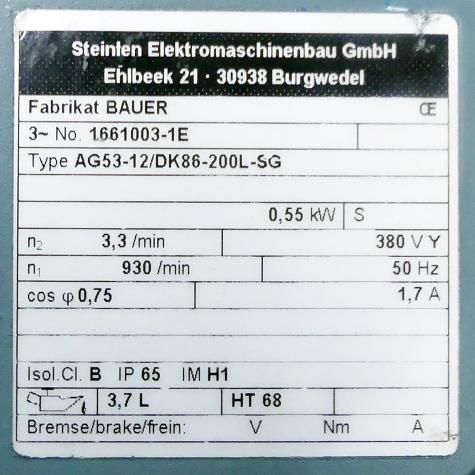 Flachgetriebemotor  Gebraucht