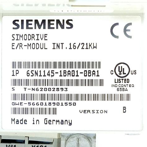 Ein-/Rückspeisemodul, SIMODRIVE 611 55/71kW SIMODRIVE 611 55/71kW geregelt Gebraucht