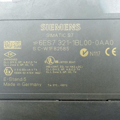 Simatic S7 Digitaleingabe 6ES7 321-1BL00-0AA0 