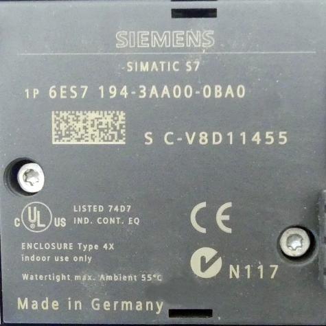 Anschlussblock M12, 7/8" für ET 200ECO 6ES7 194-3AA00-0BA0 
