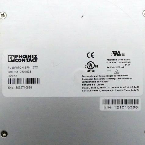 Industrial Ethernet Switch FL SWITCH SFN 16 TX Used