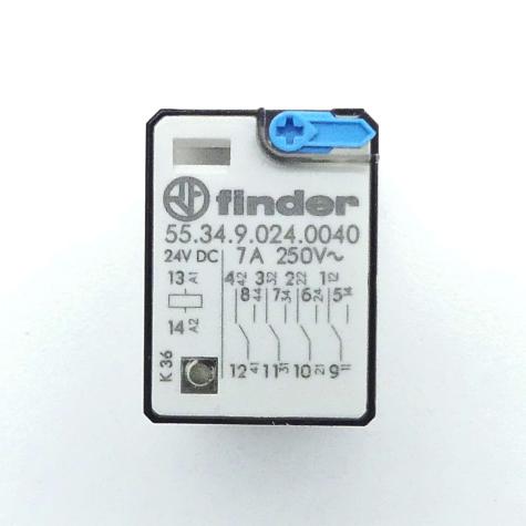 5 Pieces Plug-in relay 24 V/DC 7A 55.34.9.024.0040 New
