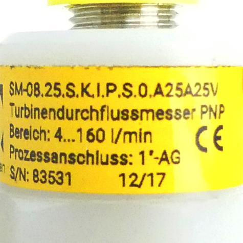 Turbinendurchflussmesser SM-08 SM-08.25.S.K.I.P.S.0.A25A25V Neu
