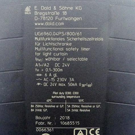Multifunctional safety timer UG6960 UG6960.04PS/800/61 