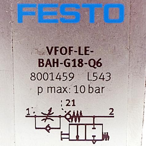 Drossel-Rückschlagventil 8001459 Neu OVP