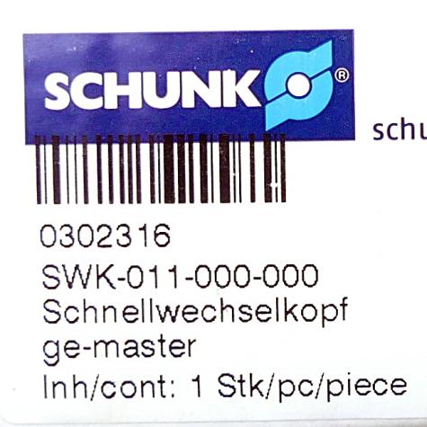 Schnellwechselkopf SWK-011-000-000 Neu OVP