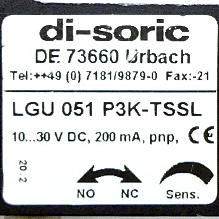 Gabellichtschranke LGU 051 P3K-TSSL Gebraucht