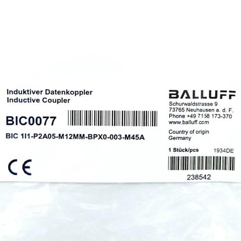 Inductive coupler BIC0077 