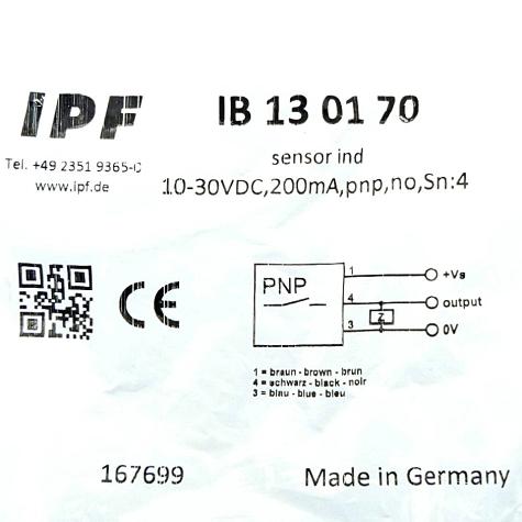 Induktiver Sensor IB130170  Neuwertig