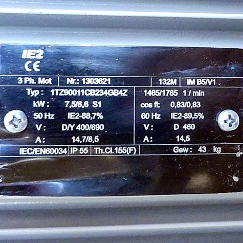 Drehstrommotor 1TZ90011CB234GB4Z Gebraucht