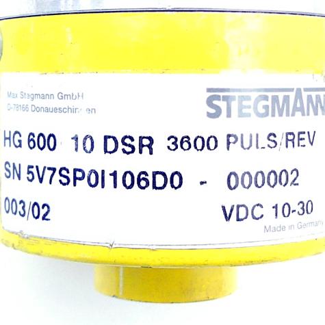 Rotary encoder HG 600 10 DSR 3600 PULS/REV Used
