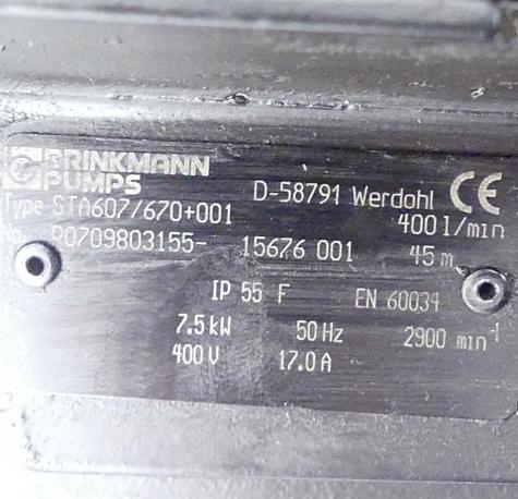 Coolant pump STA607/670+001 Used