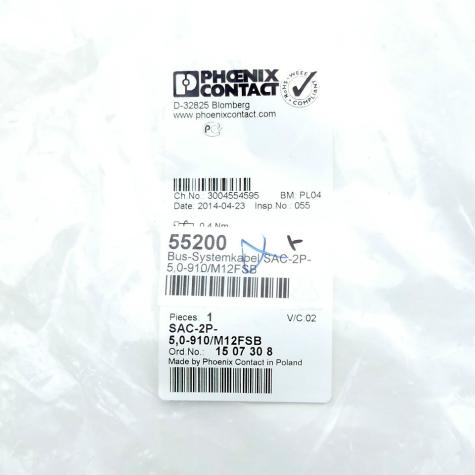Bussystem-Kabel SAC-2P-5,0-910/M12FSB Neu OVP