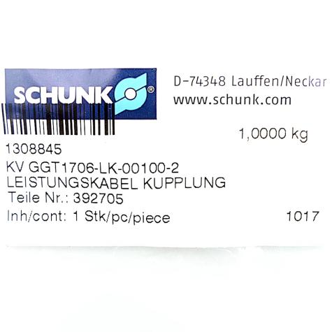 Power cable coupling KV GGT1706-LK-00100-2 New FS