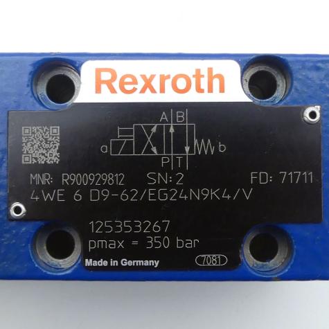 4/2 Wegeventil 4WE 6 D9-62/EG24N9K4/V Neu