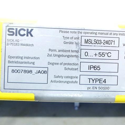 Security process transmitter MSLS03-24071 Used