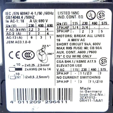 Auxiliary contactor  New FS