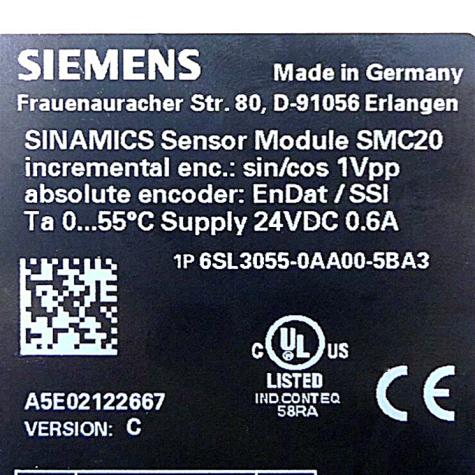 SINAMICS Sensor module SMC20  Used