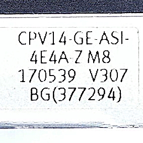 CPV-Valve cluster with AS-Interface 170539 