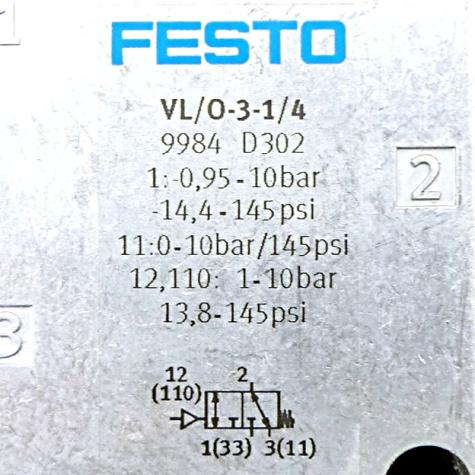 Pneumatikventil 9984 Neu