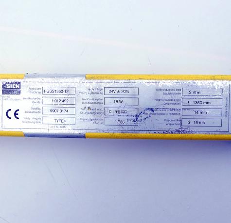 Sicherheitsvorhang Sender FGSS1350-12 Gebraucht