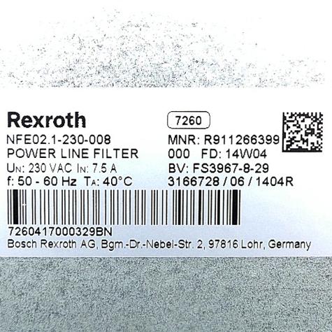 Netzfilter NFE02.1-230-008 Gebraucht