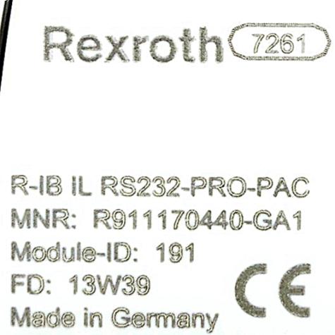 Inline Funktionsklemme R-IB IL RS232-PRO-PAC Gebraucht