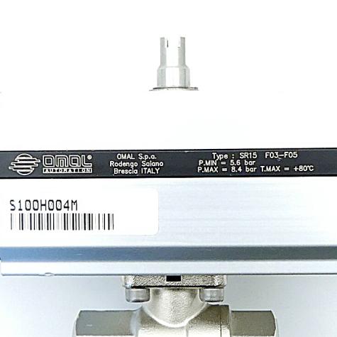 Pneumatic actuator with ball valve  Used