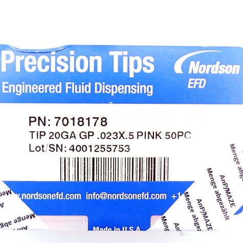 50 Pieces Precision tips  pink TIP 20GA GP.023X.5 