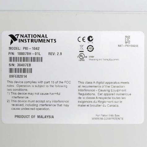 PXI Chassis PXI-1042  Gebraucht