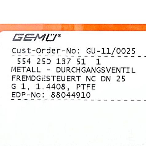 Externally controlled angle valve  New FS