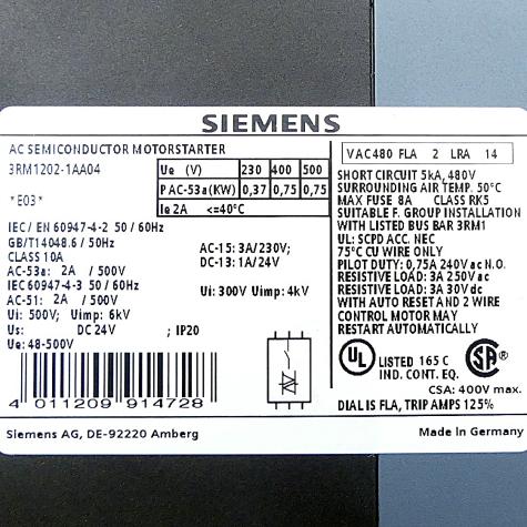 System-Motorstarter  Neuwertig