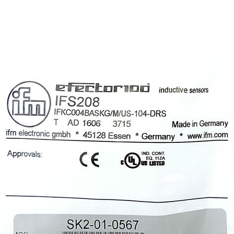 Induktiver Sensor IFS208 Neu OVP