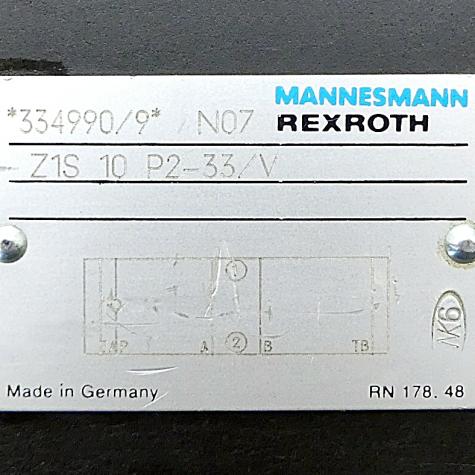 Rückschlageventil Z1S 10 P2-33/V Gebraucht