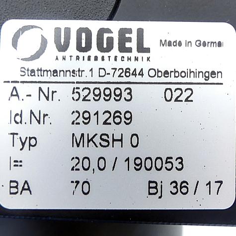 angular gear MKSH 0 New