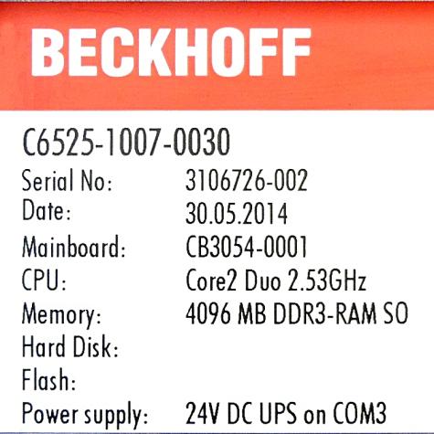 Fanless built-in industrial PC  Used