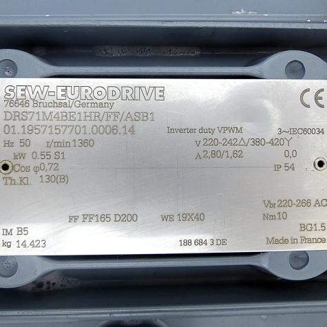 Drehstrommotor DRS71M4BE1HR/FF/ASB1 Gebraucht
