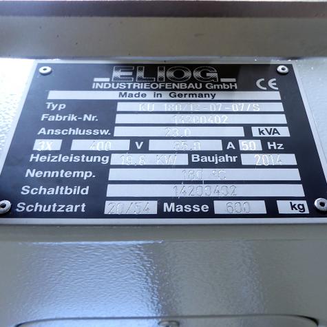 Chamber convection oven 19,8 kW 180 C°  Used