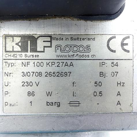 Membran Flüssigkeitspumpe NF 100 KP.27AA Gebraucht