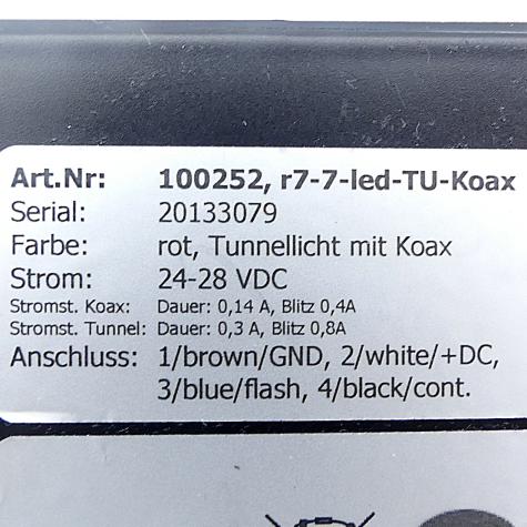 Tunnellicht mit Koax r7-7-led-TU-Koax Neu