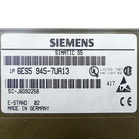 programmable controller 115U CPU 945 6ES5 945-7UA13 Used