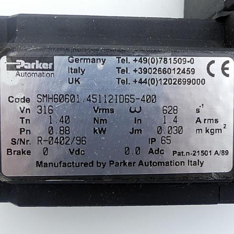 servo motor SMH60601.451112ID65-400 Used