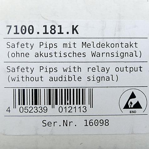Safety Pips K mit Meldekontakt 7100.181.K 