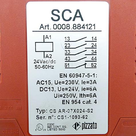 Sicherheitsrelais CS AR-07X024-S2 Gebraucht