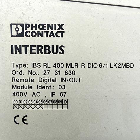 Motorschalter IBS RL 400 MLR R DIO 6/1 LK2MBD Gebraucht